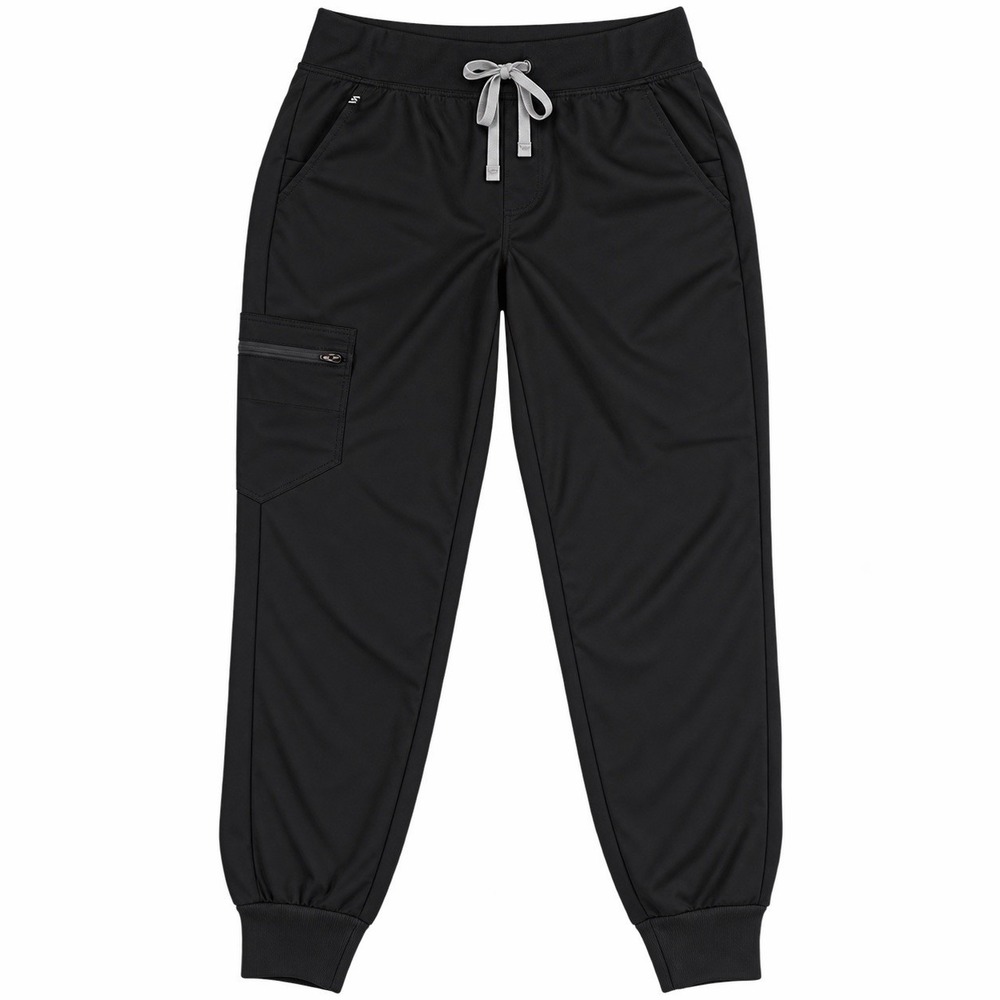Figs Technical Collection Zamora Jogger Scrub Pants in Black Size Medium Pet